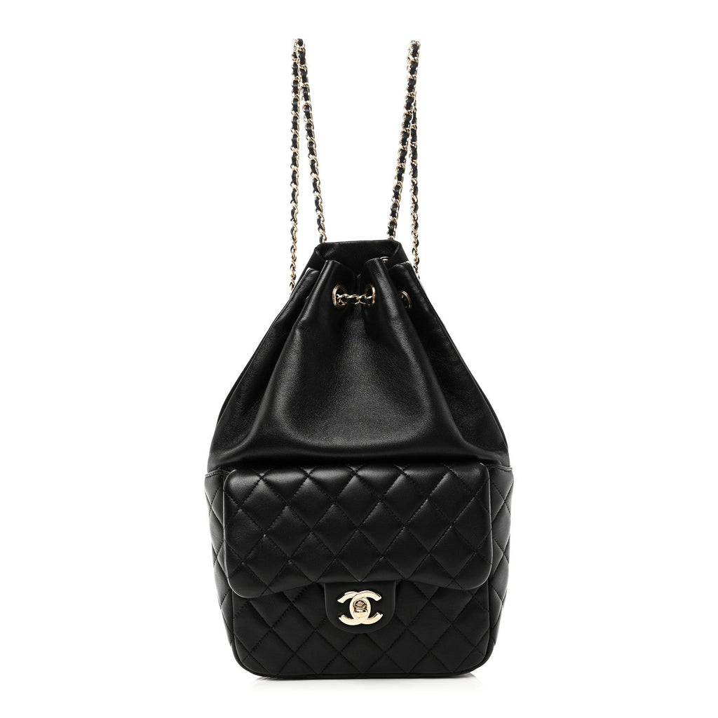 Lambskin Quilted Small In Seoul Backpack Black