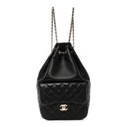 Lambskin Quilted Small In Seoul Backpack Black