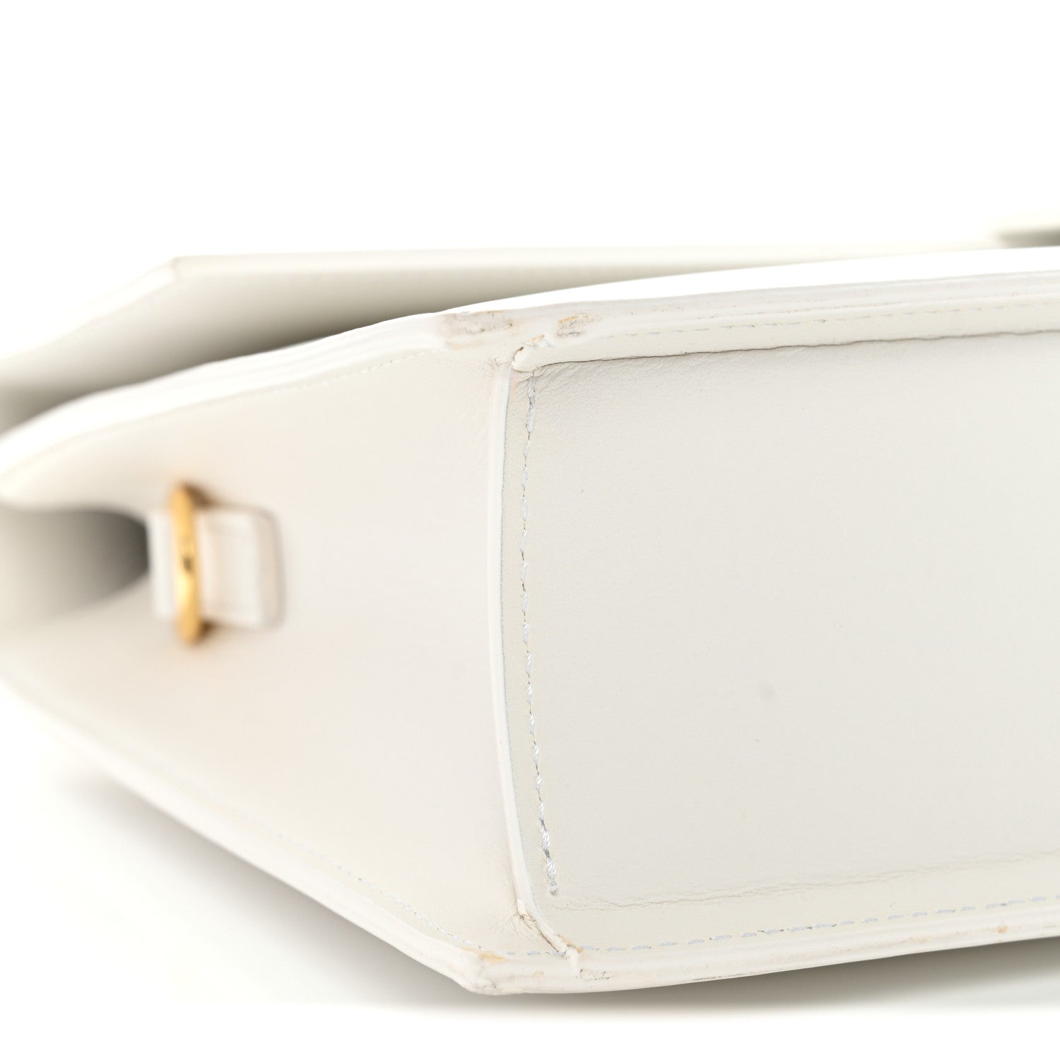 Smooth Calfskin Long Le Grand Bambino Clutch White