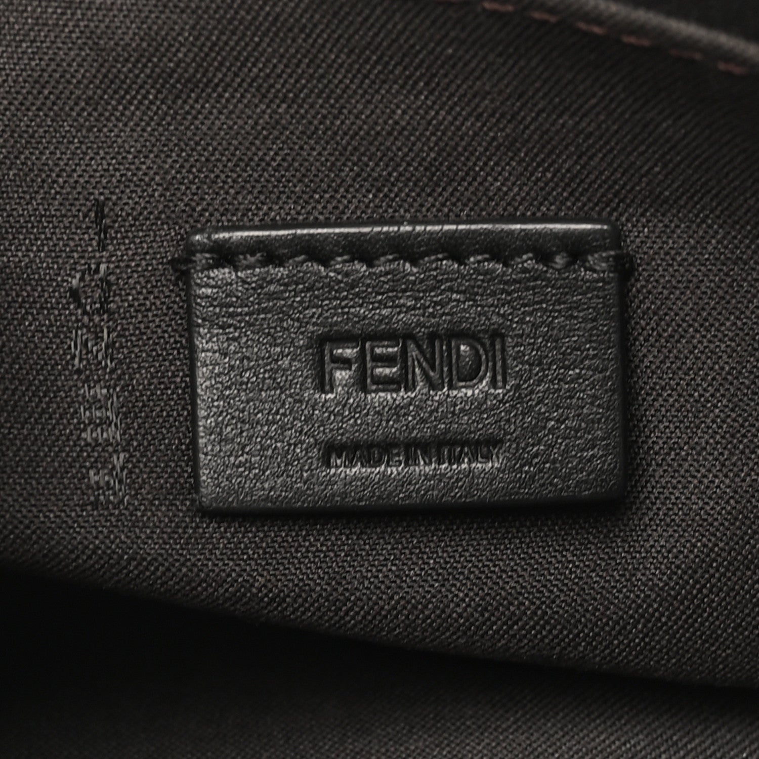 Vitello Soft F is Fendi Bi-Color FF 1974 Embossed Envelope Wallet On Chain with Pouches Maya Black