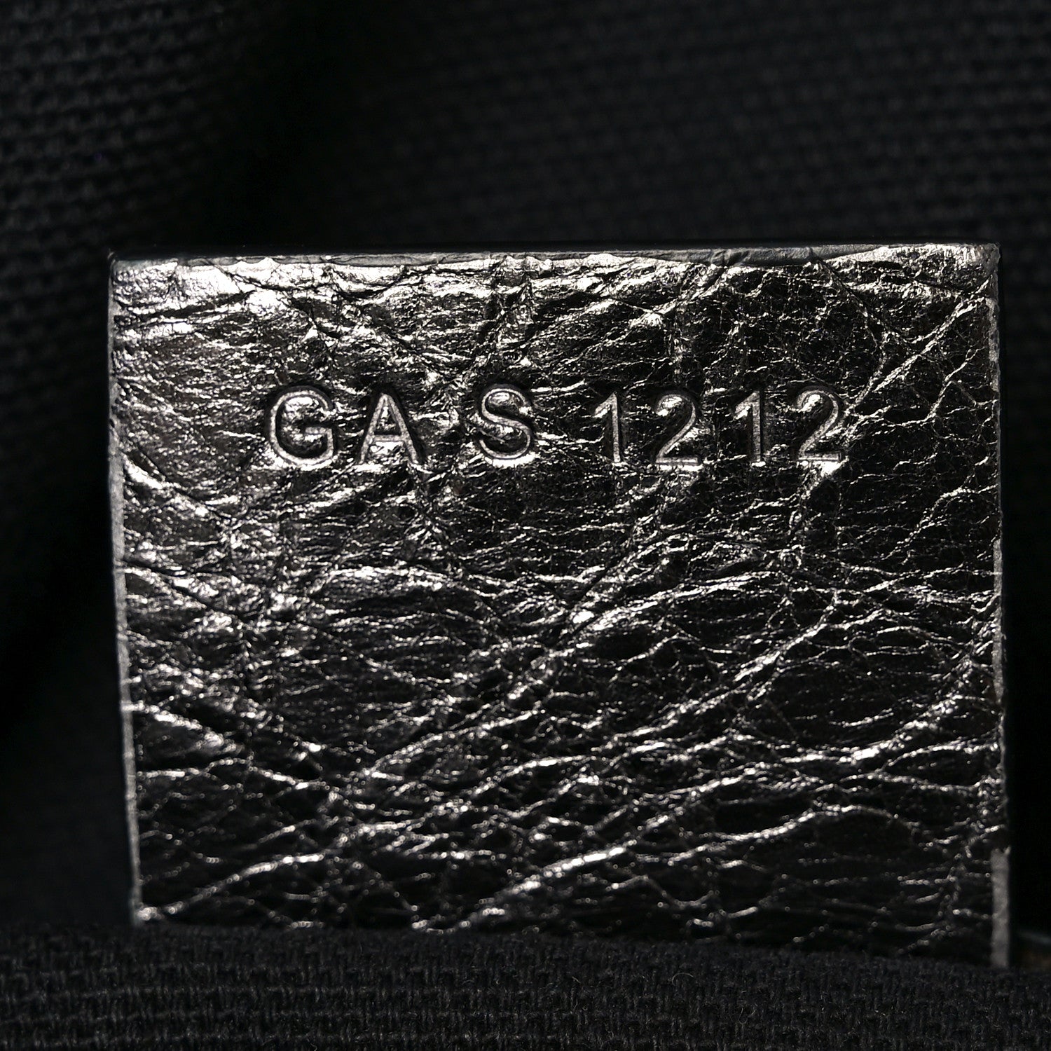 Metallic Calfskin Medium Voyou Bag Silver