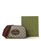 GG Supreme Monogram Web Neo Vintage Shoulder Bag Beige New Acero Crop