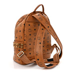 Visetos Small Side Stud Stark Backpack Cognac