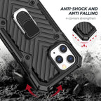 Iphone 12 Mini Kickstand Anti-Shock And Anti Falling Case In Black