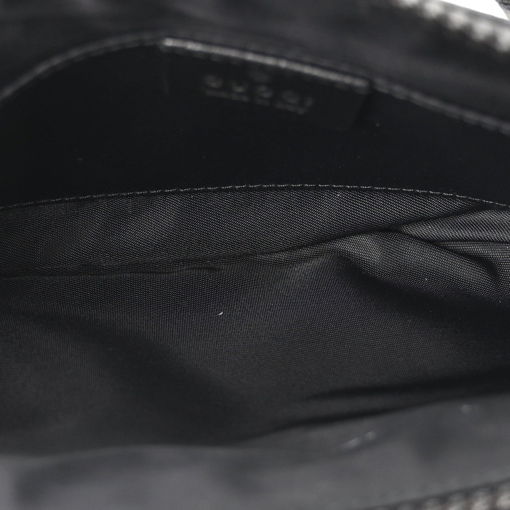 GG Plus Monogram Waist Belt Bag Black