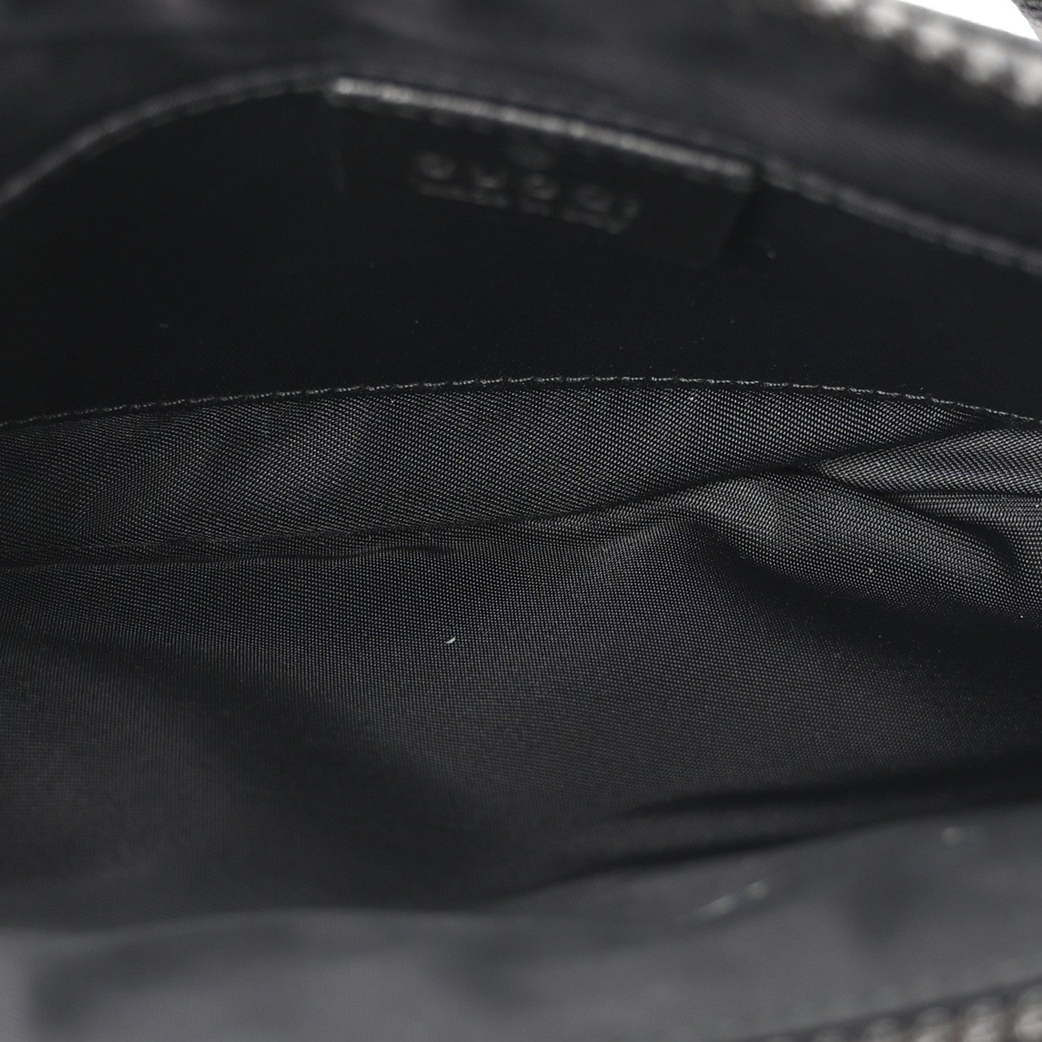 GG Plus Monogram Waist Belt Bag Black