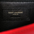Grain De Poudre Medium Monogram Kate Satchel Red