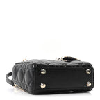Lambskin Cannage Micro Lady Dior Black