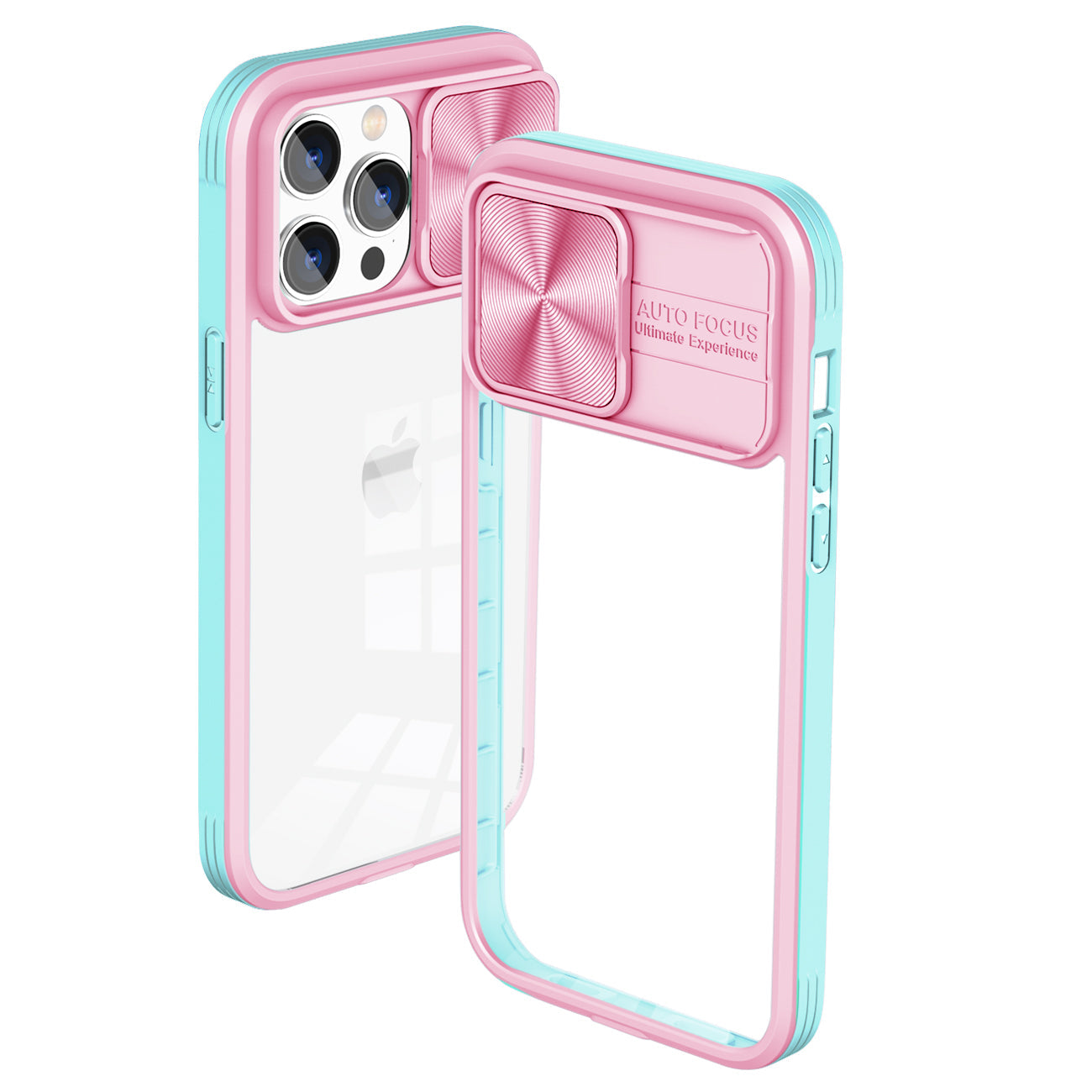 Full Protection With Mobile Phone Protective Film Slide Camera Lens Phone Case For Iphone 14 Pro In Pink