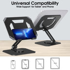 Portable Foldable 360° Rotating Tablet Stand
