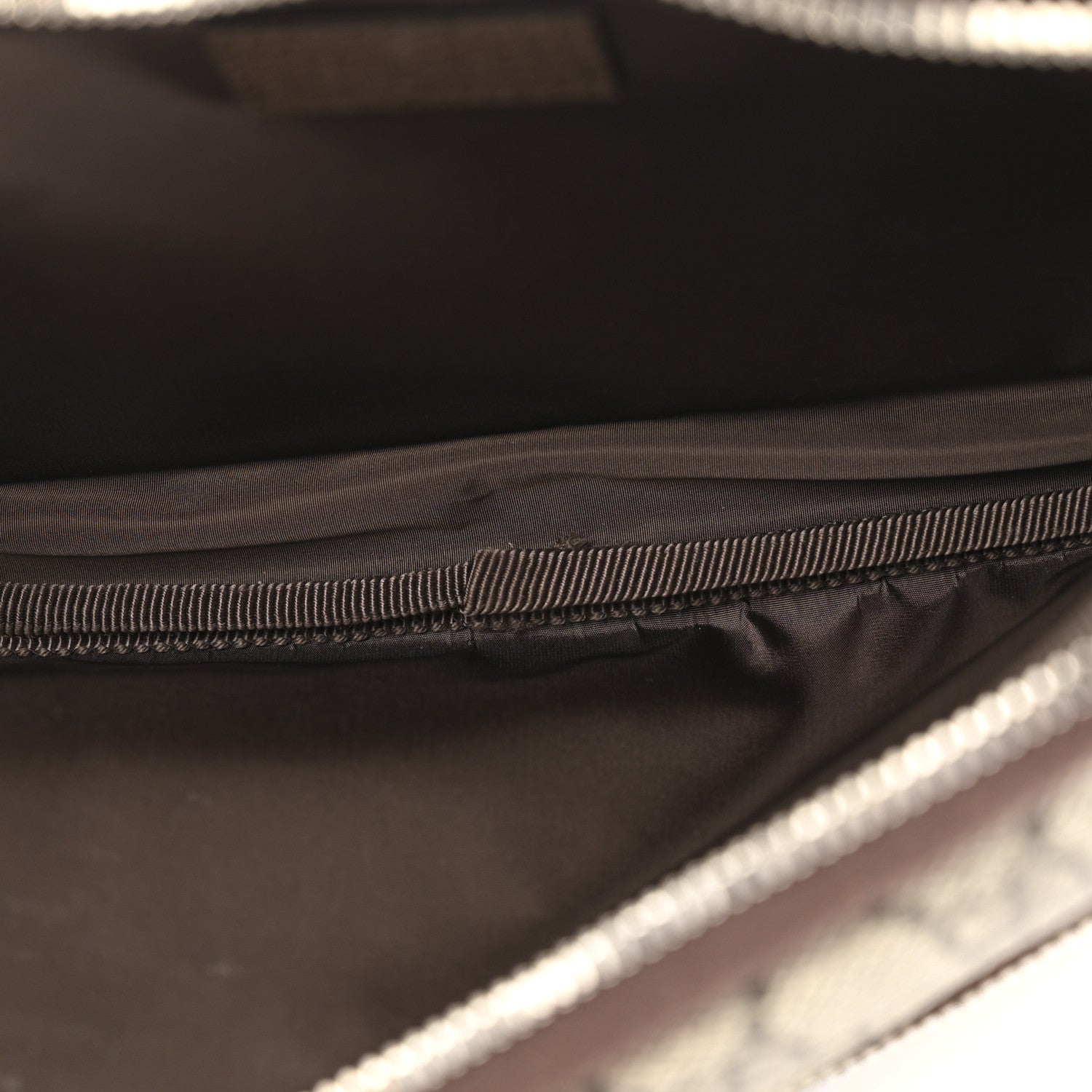 Soft GG Supreme Monogram Textured Dollar Calfskin Web Ophidia Pouch Pocket Belt Bag 85/34 Beige Ebony New Acero Black