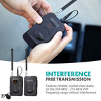 Movo WMX-7 VHF 12-Channel Wireless Lav Mic System