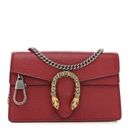 Calfskin Super Mini Dionysus Shoulder Bag Hibiscus Red