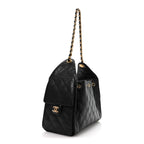 Caviar Quilted Small Chanel 25 Handbag Black