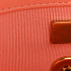 Caviar Quilted Handy Box Vanity Case Orange