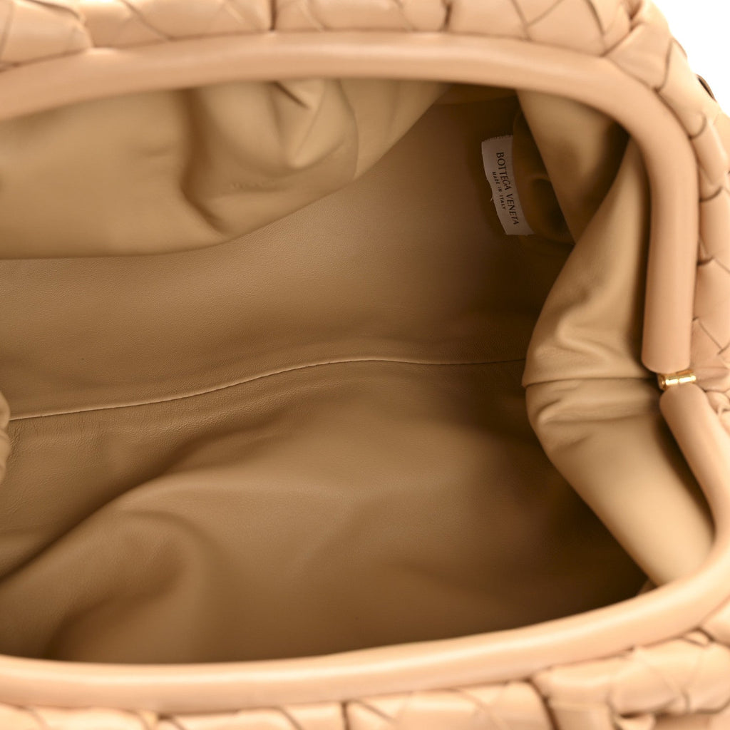 Nappa Maxi Intrecciato The Pouch Oversized Clutch Almond