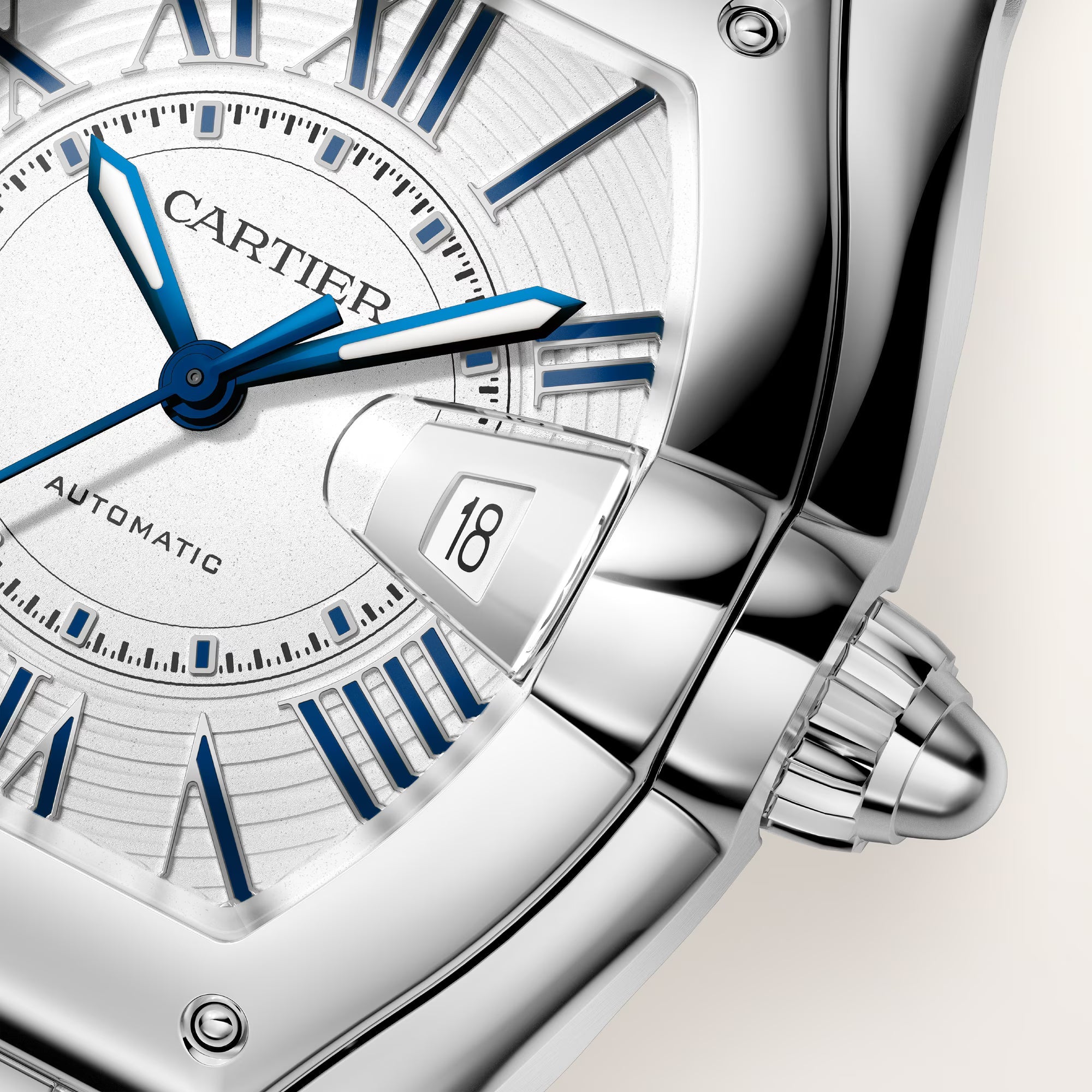 Roadster Medium Model | 35mm, Stainless Steel, Silver Dial