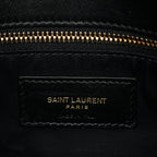 Lambskin Quilted Toy Loulou Puffer Monogram Chain Satchel Black