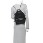 Pebbled Calfskin Soho Chain Backpack Black
