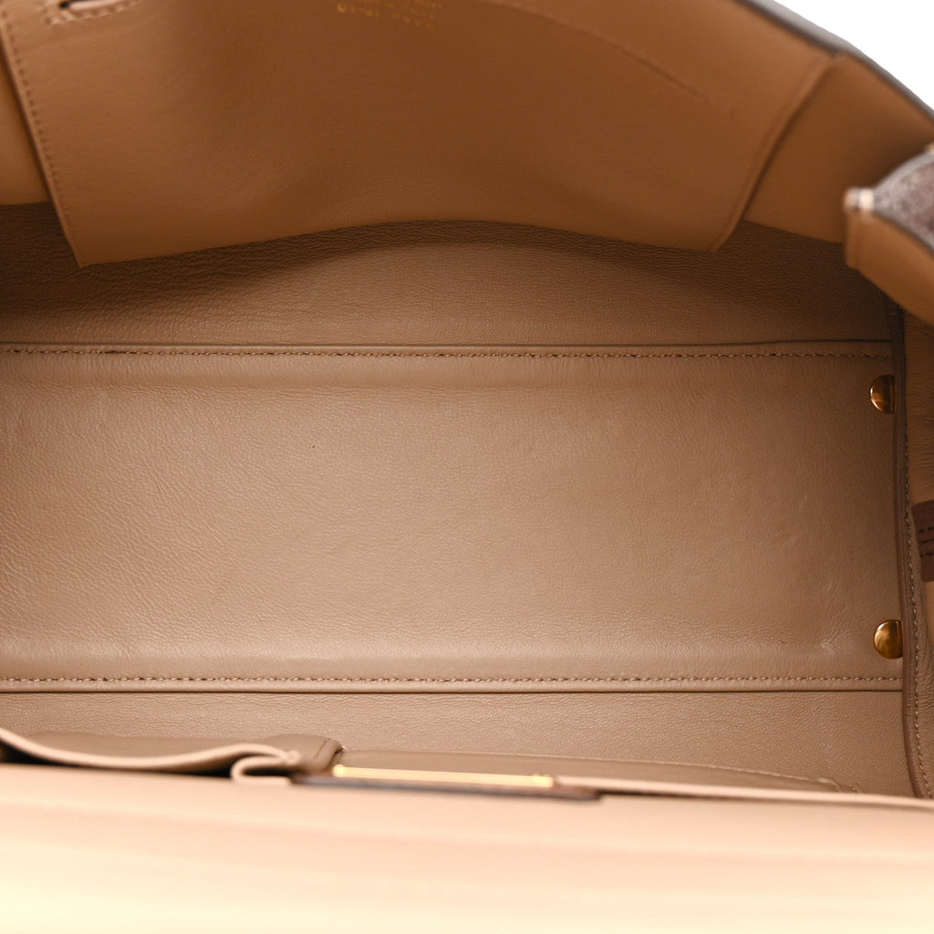 Grained Calfskin Sofia Satchel Moka