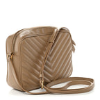 Calfskin Matelasse Monogram Lou Camera Bag Dark Beige
