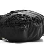 Tessuto Nylon Passama Embroidered Bag Black