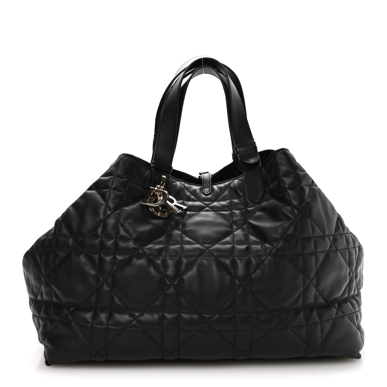 Calfskin Macrocannage Large Toujours Black