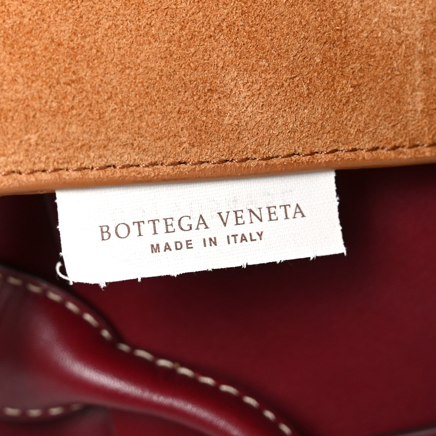 Calfskin Mini Maxi Intrecciato Arco Burgundy