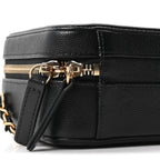 Caviar Quilted Small CC Filigree Vanity Case Black
