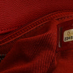 Caviar Quilted Medium Coco Handle Flap Red