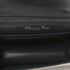 Metallic Patent Micro-Cannage Baby Diorama Flap Bag Silver