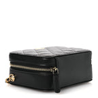 Lambskin Quilted CC Pearl Crush Camera Case Black