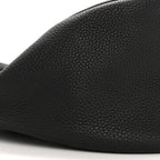 Grained Calfskin Large Slouchy Banana Bag Black