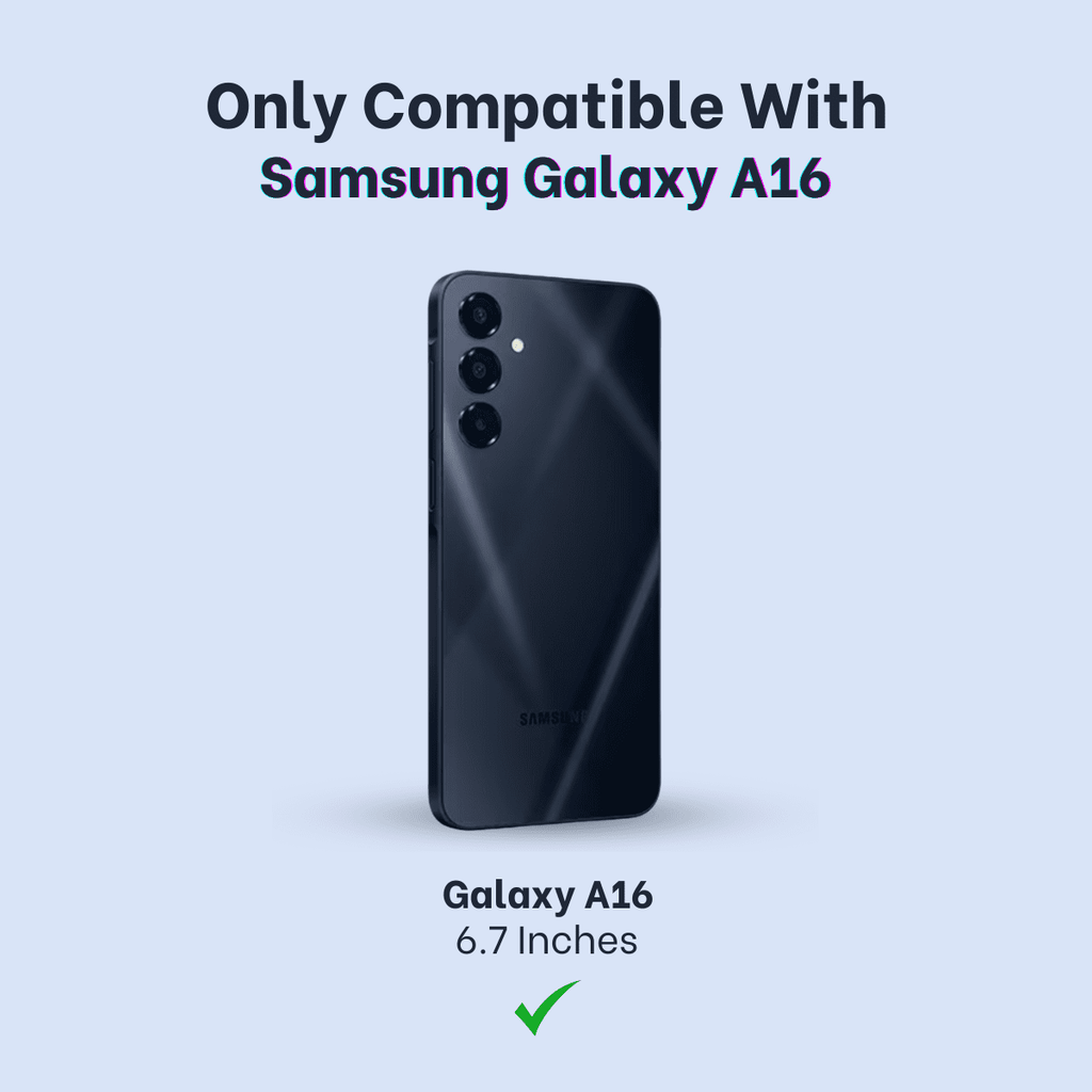 Entronix Case Compatible with Galaxy A16 - [Hard Back] Clear Cover
