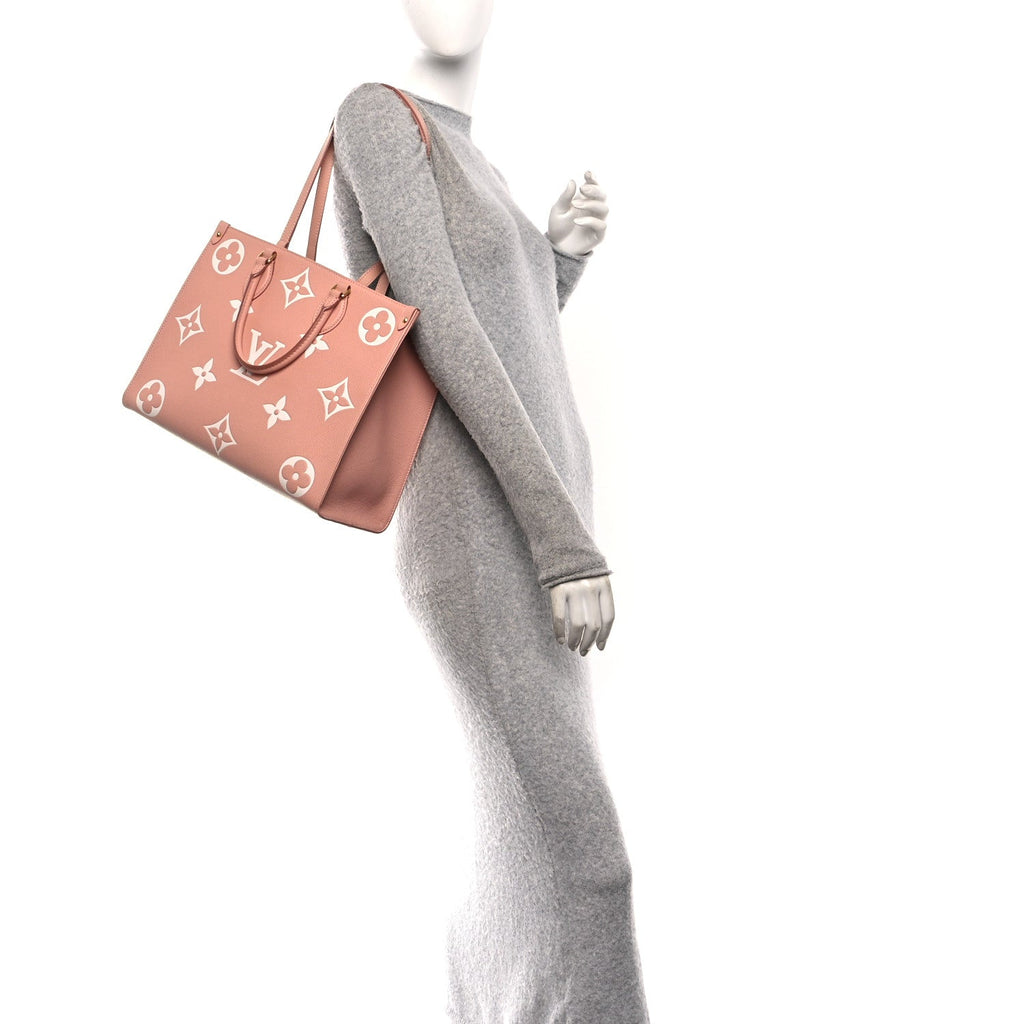 Empreinte Monogram Giant Onthego MM Rose Trianon Crème