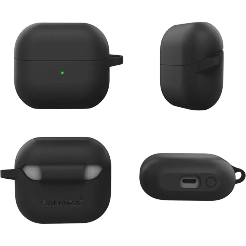 SAHARA - Venture Series Silicone Case for Samsung Galaxy Buds3 and Buds3 Pro Headphones - Scorpion Black