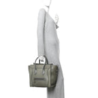 Smooth Calfskin Mini Luggage Almond