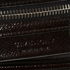 Textured Patent Calfskin Small Tri-Color Antigona Black White Brown