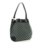 Monogram Drawstring Shoulder Bag Green