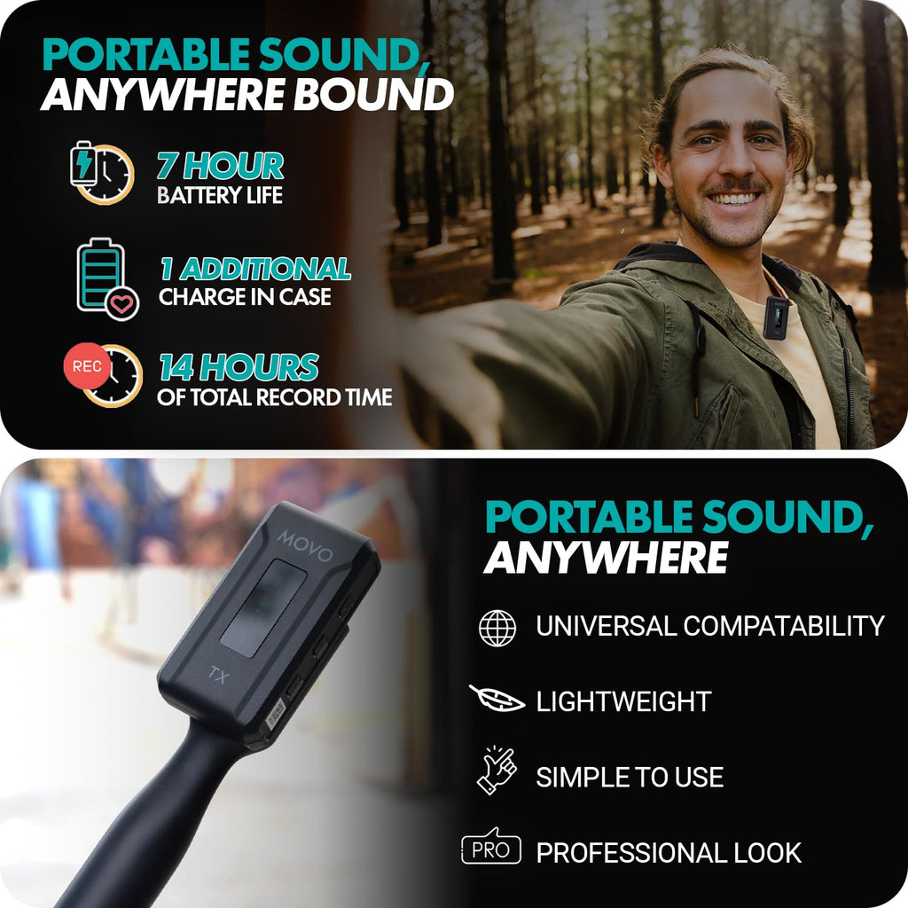 Movo WMX-2-L Wireless Microphone for Lightning