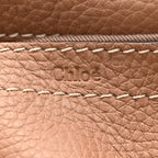 Calfskin Mini Marcie Round Crossbody Bag Nut