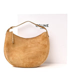 Suede Calfskin Large Lulu Shoulder Bag Beige