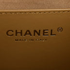 Caviar Quilted Medium Chanel 25 Handbag Dark Beige