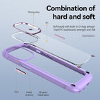 High Quality Clean Pc,Tpu And Metal Bumper Case For Iphone 13 Pro In Purple