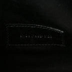 Grain De Poudre Matelasse Chevron Monogram Cassandre Flap Pouch Black