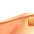 Crumpled Calfskin Quilted Braided CC Hobo Beige
