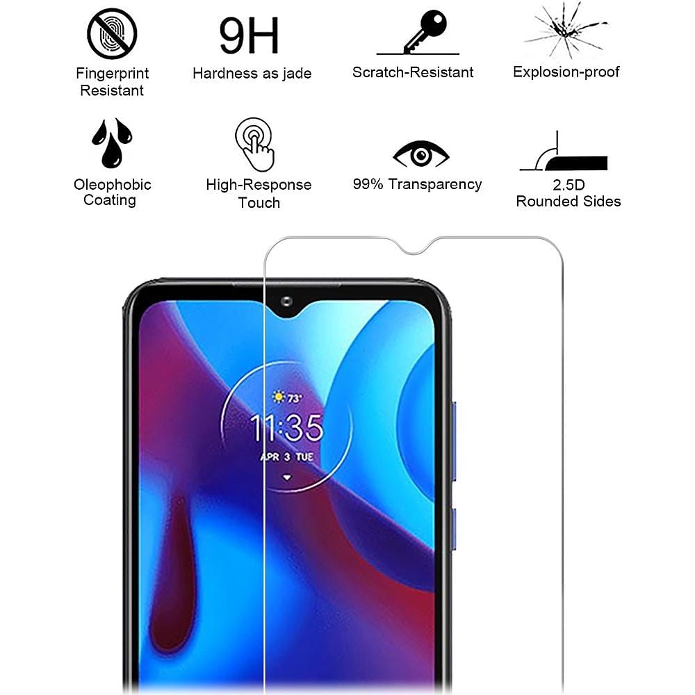 SAHARA - ZeroDamage Ultra-Strong Tempered Glass Screen Protector - Motorola Moto G Pure