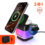 PowerFold Cube RGB 3-in-1 Wireless Charging Stand