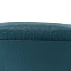 Grained Calfskin Medium Bobby Flap Steel Blue