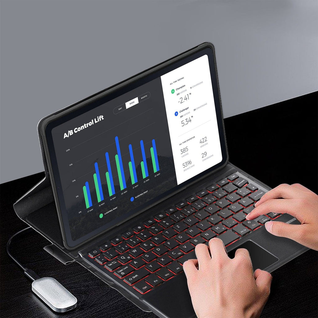 SAHARA - Keyboard Case for Amazon Fire Max 11 (2023) - Black